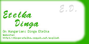 etelka dinga business card